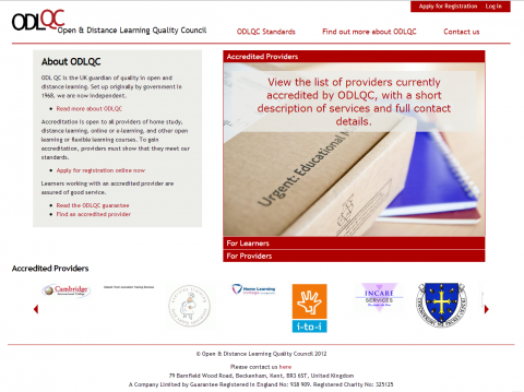 Open & Distance Learning Quality Council Homepage